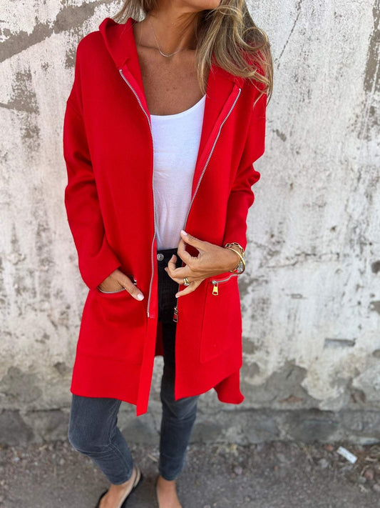 Hooded Long Jacket for Women